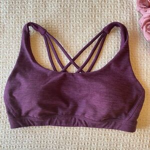 Victoria's Secret Strappy Crossback Sports Bra In Burgundy